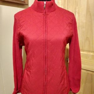 Sweater jacket by Croft and Barrow